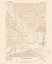 preview thumbnail of historical topo map of Burwell, NE in 1952