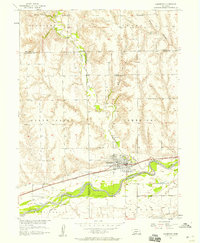 1956 Map of Cambridge, 1957 Print