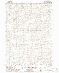 preview thumbnail of historical topo map of Hooker County, NE in 1985