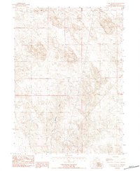 Download a high-resolution, GPS-compatible USGS topo map for Chalk Buttes NE, NE (1984 edition)