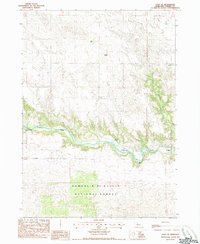 Download a high-resolution, GPS-compatible USGS topo map for Cody SE, NE (1985 edition)