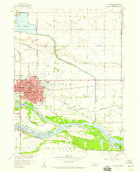 1958 Map of Columbus, NE, 1959 Print