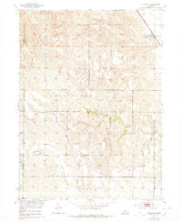 1953 Map of Cotesfield, NE, 1978 Print