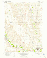 Download a high-resolution, GPS-compatible USGS topo map for Curtis, NE (1957 edition)