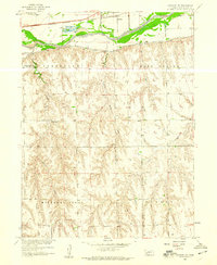 preview thumbnail of historical topo map of Red Willow County, NE in 1958