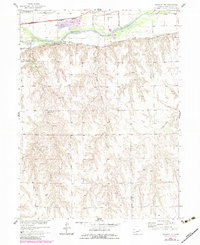 1957 Map of Danbury NE, 1983 Print