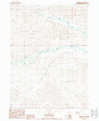 Download a high-resolution, GPS-compatible USGS topo map for Dunning SW, NE (1987 edition)