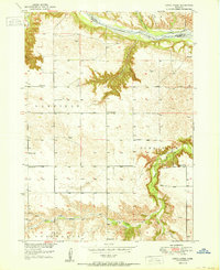 preview thumbnail of historical topo map of Brown County, NE in 1950
