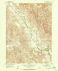 Download a high-resolution, GPS-compatible USGS topo map for Eddyville SW, NE (1953 edition)
