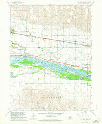 Download a high-resolution, GPS-compatible USGS topo map for Elm Creek East, NE (1964 edition)