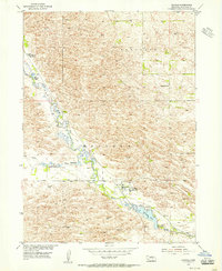 1954 Map of Ericson, 1956 Print