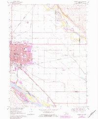 Download a high-resolution, GPS-compatible USGS topo map for Fremont East, NE (1983 edition)