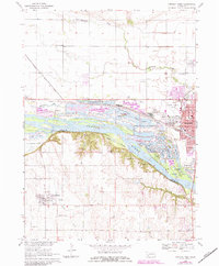 Download a high-resolution, GPS-compatible USGS topo map for Fremont West, NE (1983 edition)