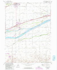 Download a high-resolution, GPS-compatible USGS topo map for Gibbon South, NE (1993 edition)