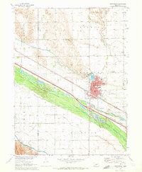 preview thumbnail of historical topo map of Gothenburg, NE in 1970