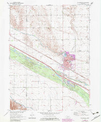 preview thumbnail of historical topo map of Gothenburg, NE in 1970