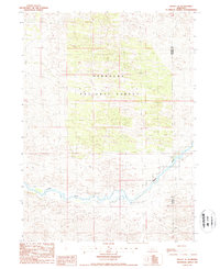 Download a high-resolution, GPS-compatible USGS topo map for Halsey SE, NE (1987 edition)