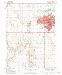 preview thumbnail of historical topo map of Adams County, NE in 1969