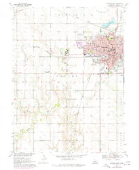 preview thumbnail of historical topo map of Adams County, NE in 1969
