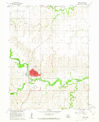 preview thumbnail of historical topo map of Hebron, NE in 1960