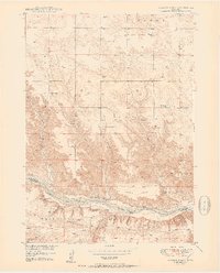 Download a high-resolution, GPS-compatible USGS topo map for Huddle Table, NE (1950 edition)
