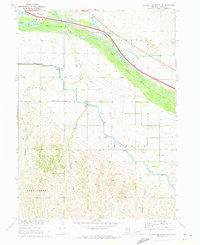 Download a high-resolution, GPS-compatible USGS topo map for Jeffrey Reservoir NE, NE (1973 edition)