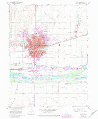 Download a high-resolution, GPS-compatible USGS topo map for Kearney, NE (1984 edition)