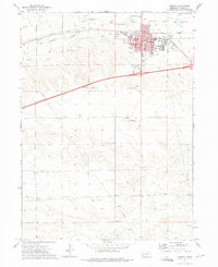 1972 Map of Kimball, 1975 Print