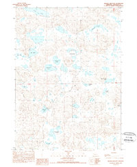 Download a high-resolution, GPS-compatible USGS topo map for Krause Lake East, NE (1989 edition)