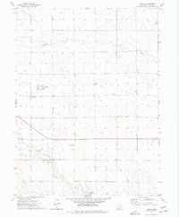 1973 Map of Lamar, NE, 1977 Print