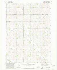 preview thumbnail of historical topo map of Wayne County, NE in 1971