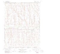 1957 Map of Lebanon, 1983 Print