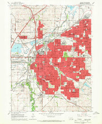 Download a high-resolution, GPS-compatible USGS topo map for Lincoln, NE (1966 edition)
