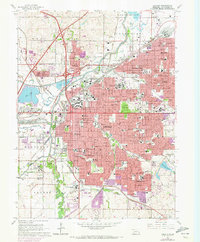 preview thumbnail of historical topo map of Lincoln, NE in 1964