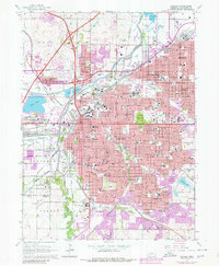 Download a high-resolution, GPS-compatible USGS topo map for Lincoln, NE (1980 edition)