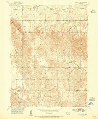 preview thumbnail of historical topo map of Valley County, NE in 1953
