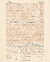 1950 Map of Lynch, 1952 Print