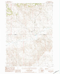 preview thumbnail of historical topo map of Dawes County, NE in 1983