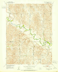 Download a high-resolution, GPS-compatible USGS topo map for Mason City SW, NE (1953 edition)