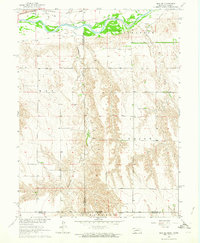 1962 Map of Hitchcock County, NE, 1964 Print