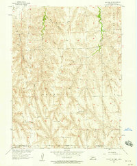preview thumbnail of historical topo map of Red Willow County, NE in 1957
