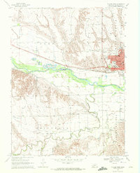 Download a high-resolution, GPS-compatible USGS topo map for McCook West, NE (1972 edition)