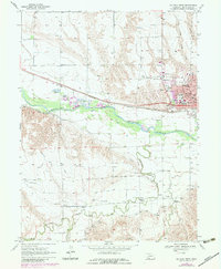 Download a high-resolution, GPS-compatible USGS topo map for McCook West, NE (1983 edition)