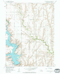 Download a high-resolution, GPS-compatible USGS topo map for Medicine Creek Dam, NE (1957 edition)