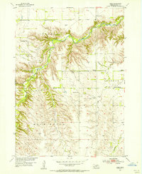 Download a high-resolution, GPS-compatible USGS topo map for Meek, NE (1956 edition)