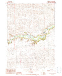 Download a high-resolution, GPS-compatible USGS topo map for Merriman SW, NE (1990 edition)