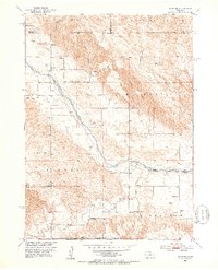 1951 Map of Milburn, 1953 Print