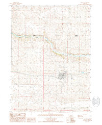 preview thumbnail of historical topo map of Mullen, NE in 1988