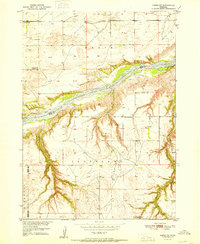 Download a high-resolution, GPS-compatible USGS topo map for Naper SW, NE (1951 edition)