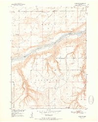 Download a high-resolution, GPS-compatible USGS topo map for Naper SW, NE (1951 edition)